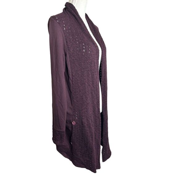 Anthropologie Saturday Sunday Purple Cardigan Sweater With Pockets Size S - Picture 2 of 9